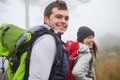 The adventure seekers. Portrait of a handsome young man out hiking with his girlfriend.