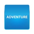 Adventure shiny blue square button Royalty Free Stock Photo