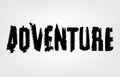 Adventure Tire Lettering Royalty Free Stock Photo