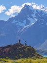Adventure in Torres del Paine national park, Patagonia, Chile Royalty Free Stock Photo