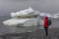 Adventure Tourist - Paulet Island - Antarctica Royalty Free Stock Photo