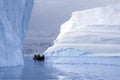 Adventure tourists - Scoresbysund - Greenland Royalty Free Stock Photo