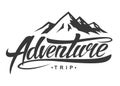 Adventure vintage logo Royalty Free Stock Photo
