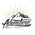 Adventure vintage logo Royalty Free Stock Photo