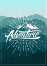 Adventure vintage poster