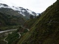 Adventure zipline canopy near Santa Teresa green rainforest valley andes mountains Aguas Calientes Machu Picchu Peru Royalty Free Stock Photo