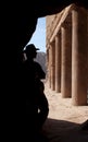 Adventurer in Petra Royalty Free Stock Photo