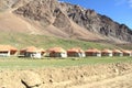 Adventurers camping in Ladakh.