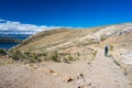 Adventures on Island of the Sun, Titicaca Lake, Bolivia Royalty Free Stock Photo