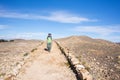 Adventures on Island of the Sun, Titicaca Lake, Bolivia Royalty Free Stock Photo