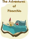 The adventures of Pinocchio illustration