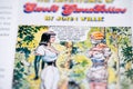 The Adventures of Sweet Gwendoline from a comic book. Royalty Free Stock Photo