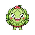Adventurous Artichoke Illustration Royalty Free Stock Photo