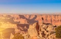 Adventurous man taking a photo at Grand Canyon bef Royalty Free Stock Photo