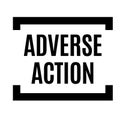 Adverse action black stamp