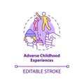 Adverse childhood experience concept icon