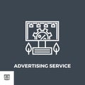 Adverting Service vector icon