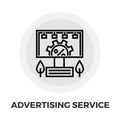 Adverting Service Icon Royalty Free Stock Photo
