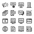 Advertise icon set