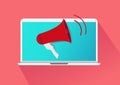 Advertise Business Concept Vector Megaphone