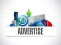 Advertise business illustration design