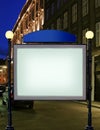 Advertise citylight with clear ad place