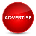 Advertise elegant red round button