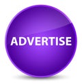 Advertise elegant purple round button