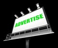 Advertise Sign Represents Promotion and