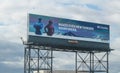 An advertisement billboard of Columbia Sportswear near the entrance of Lincoln Tunnel.