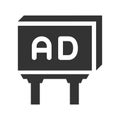 Advertisement billboard icon