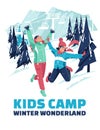 Advertisement of a children\'s winter camp.