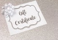 Advertisement for Gift Certificates Royalty Free Stock Photo