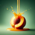 Advertisement image for peach juice