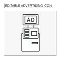 Advertisement line icon