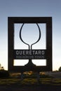 Advertisement with the sign of Queretaro wine region