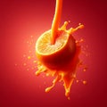 An advertisement for tangerine juice