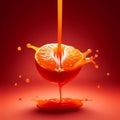 An advertisement for tangerine juice