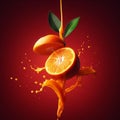 An advertisement for tangerine juice