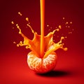 An advertisement for tangerine juice