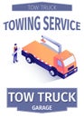 Advertisement for Tow Truck Car Delivery Service