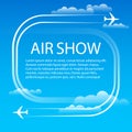 Advertising banner for air show