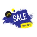 Advertising banner. Sale. 50 percent off. More info. Royalty Free Stock Photo