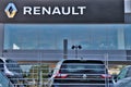 Advertising banner signage of ` Renault Motors`