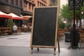 Advertising blank Blackboard, Blank restaurant shop sign or menu boards in shopping mall center, Blackboard sign mockup