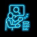 advertising consumer neon glow icon illustration Royalty Free Stock Photo