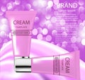 advertising cosmetics cream sparkling background an