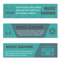 Advertising musical banners