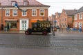 Advertising oldest cafe in Potsdam Cafe Heider am Nauner Tor (since 1878) on the oldtimer