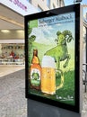 Advertising poster for Bitburger Maibock. Royalty Free Stock Photo